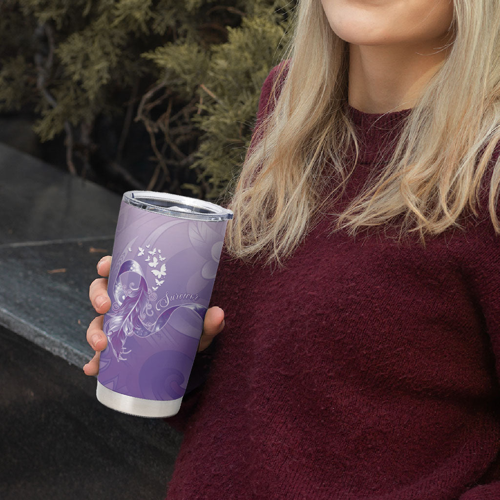 Lupus Survivor Tumbler Cup Polynesian Style