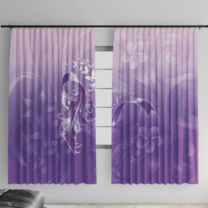 Lupus Survivor Window Curtain Polynesian Style