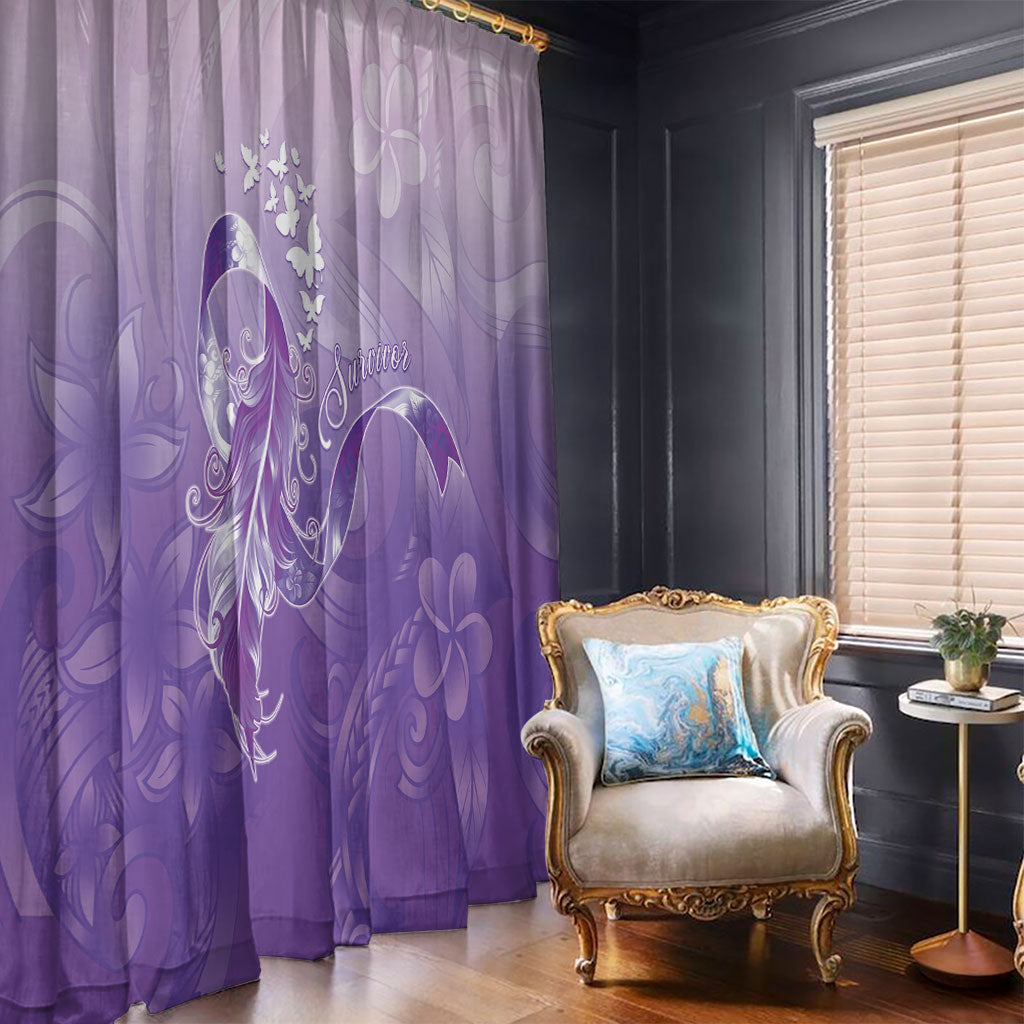 Lupus Survivor Window Curtain Polynesian Style