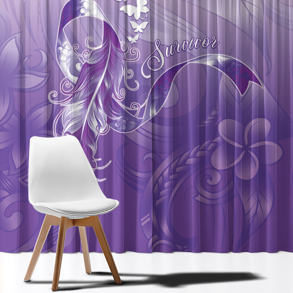 Lupus Survivor Window Curtain Polynesian Style