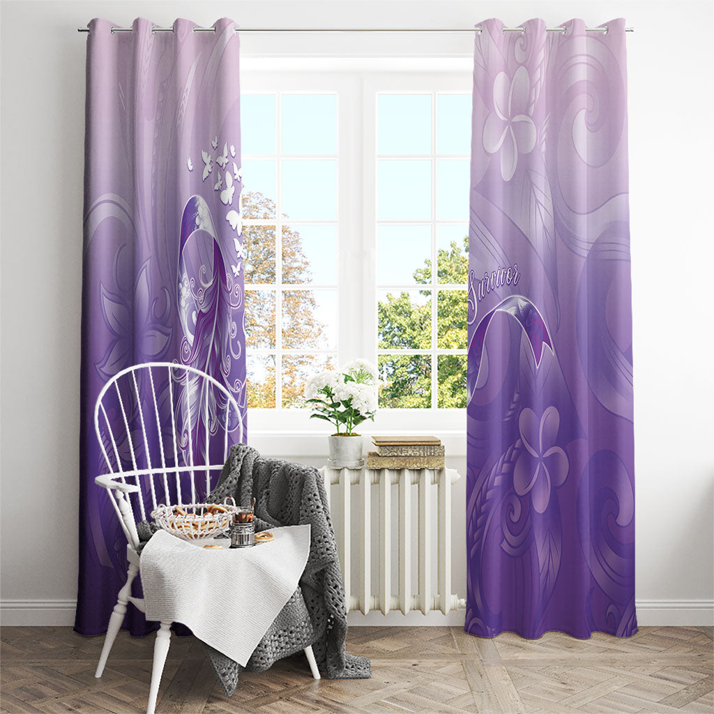 Lupus Survivor Window Curtain Polynesian Style