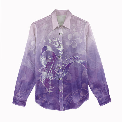 Lupus Survivor Women Casual Shirt Polynesian Style