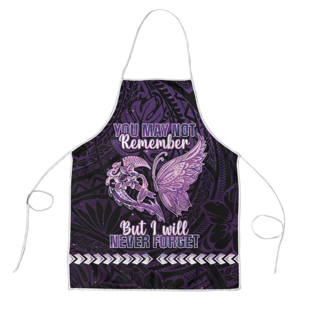 Alzheimer Support Apron You May Not Remember But I Will Never Forget