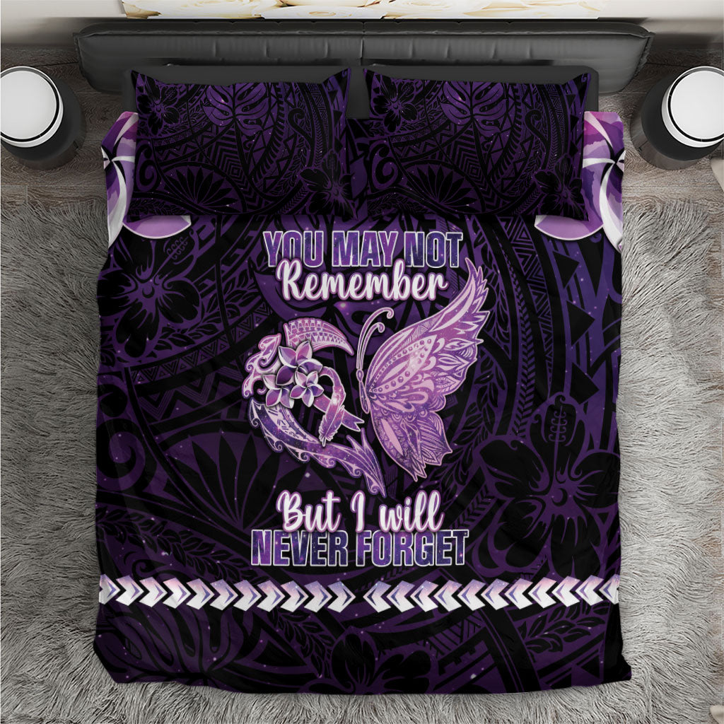 Alzheimer Support Bedding Set You May Not Remember But I Will Never Forget