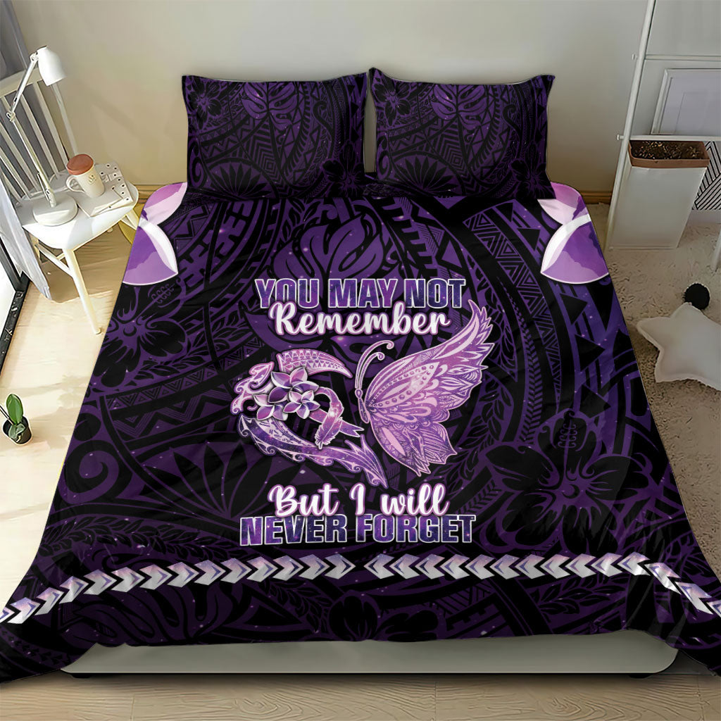 Alzheimer Support Bedding Set You May Not Remember But I Will Never Forget