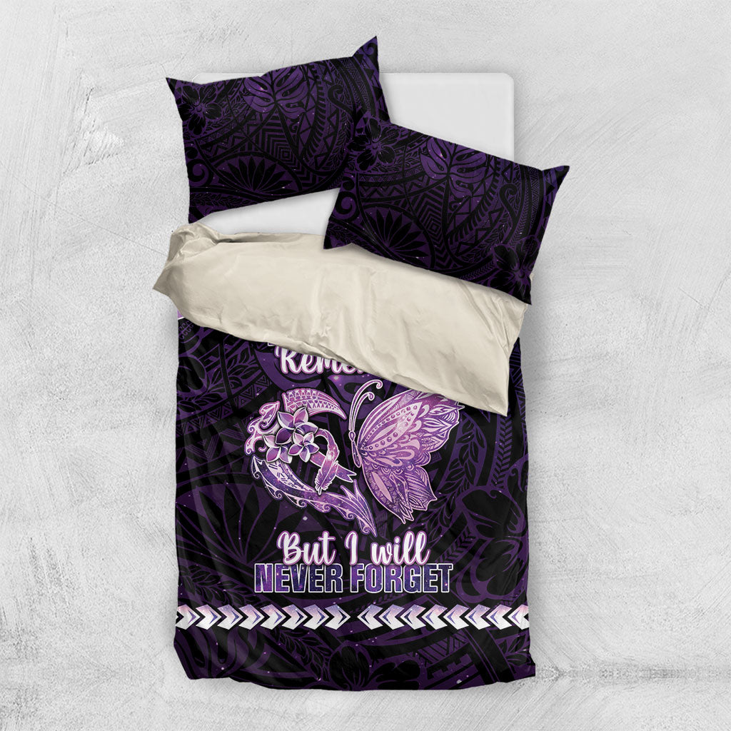 Alzheimer Support Bedding Set You May Not Remember But I Will Never Forget