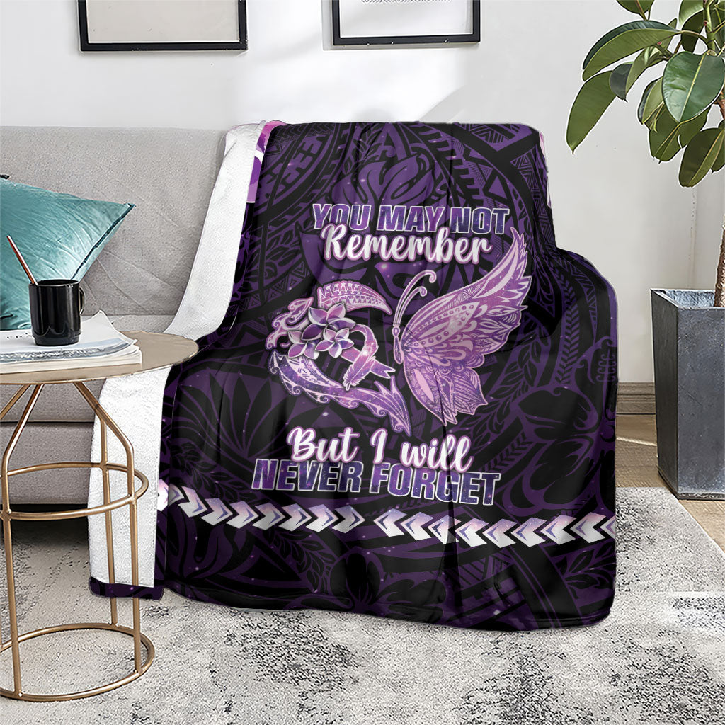 Alzheimer Support Blanket You May Not Remember But I Will Never Forget