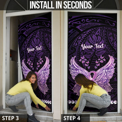 Personalised Alzheimer Support Door Cover You May Not Remember But I Will Never Forget