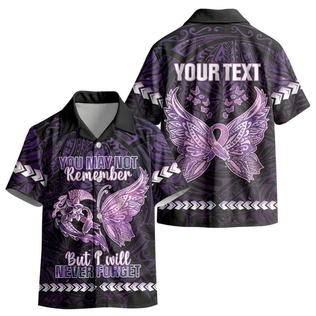 Personalised Alzheimer Support Kid Hawaiian Shirt You May Not Remember But I Will Never Forget