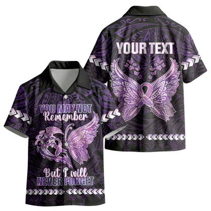 Personalised Alzheimer Support Kid Hawaiian Shirt You May Not Remember But I Will Never Forget