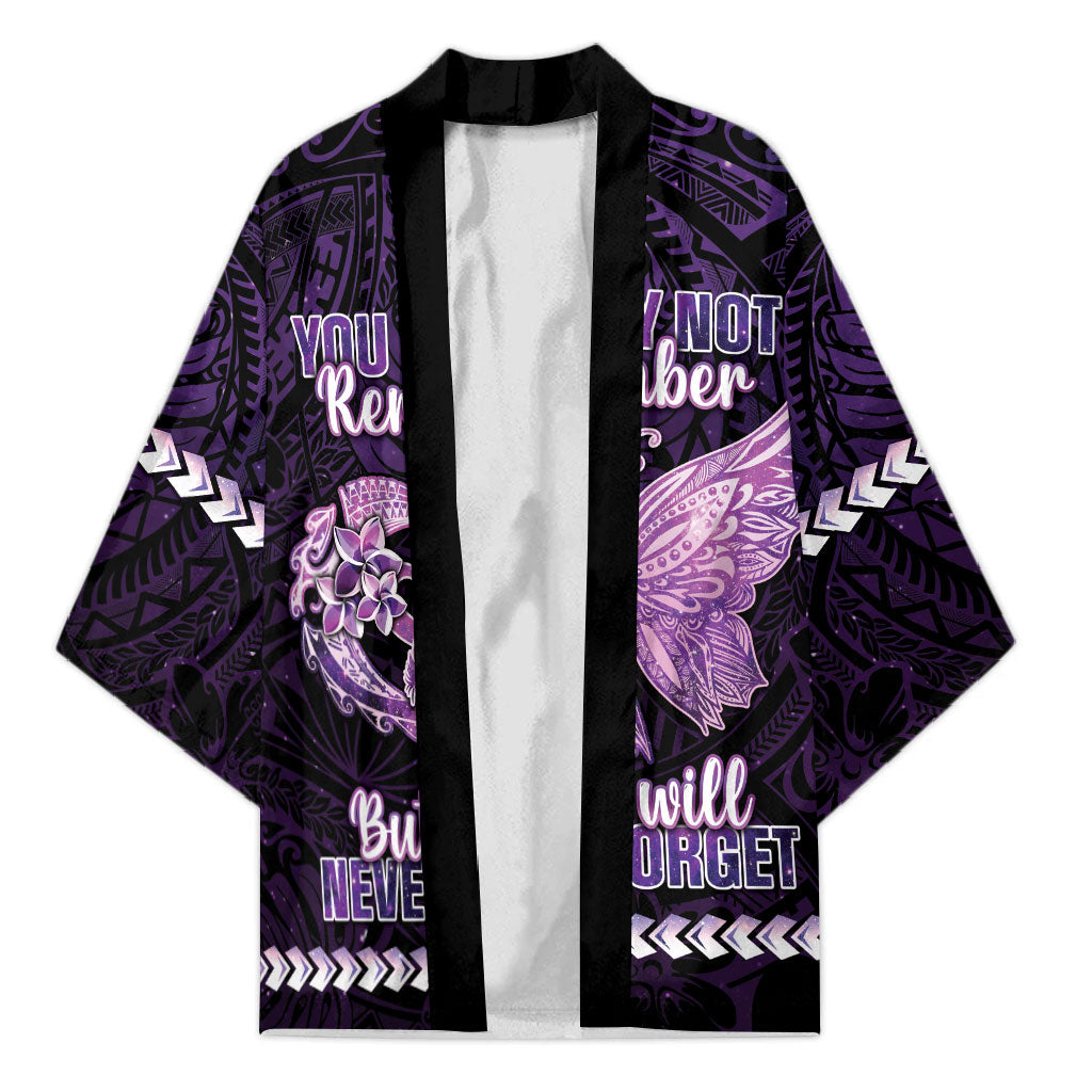 Personalised Alzheimer Support Kimono You May Not Remember But I Will Never Forget