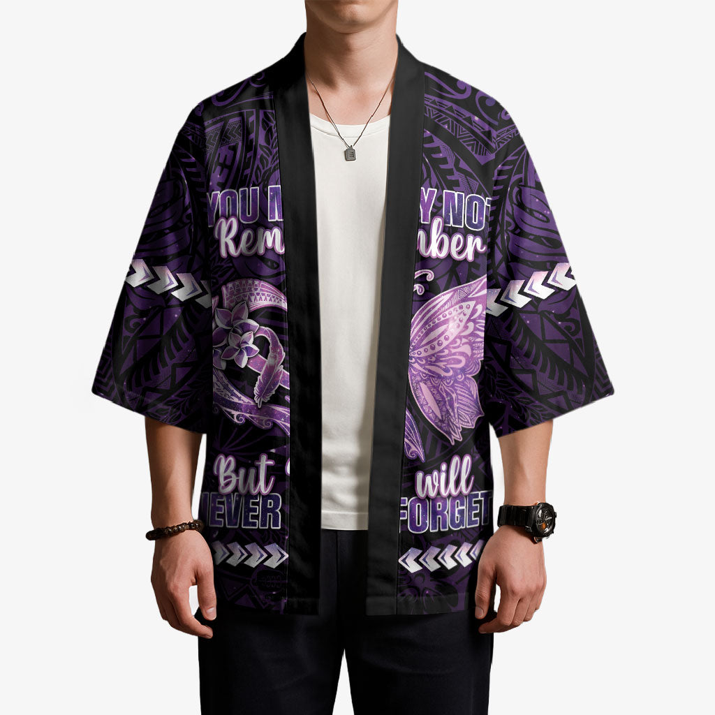 Personalised Alzheimer Support Kimono You May Not Remember But I Will Never Forget