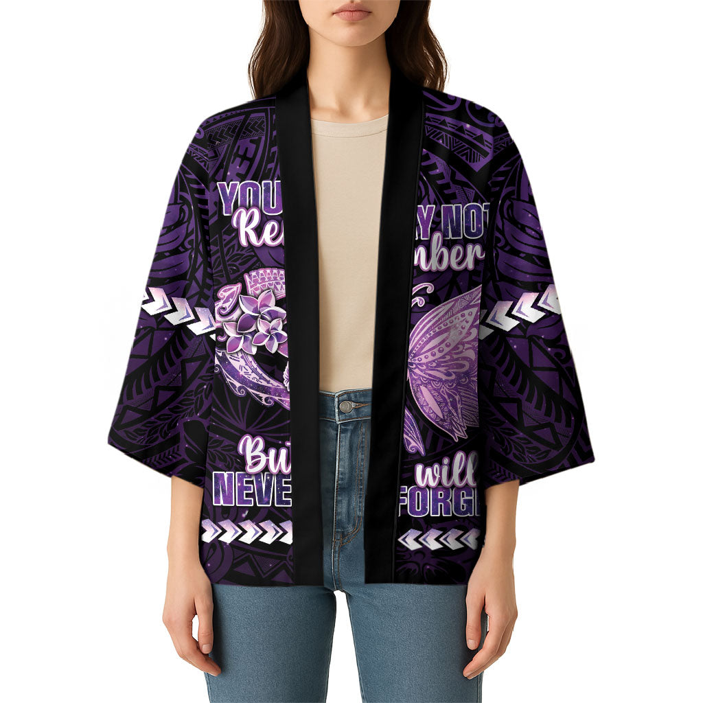 Personalised Alzheimer Support Kimono You May Not Remember But I Will Never Forget