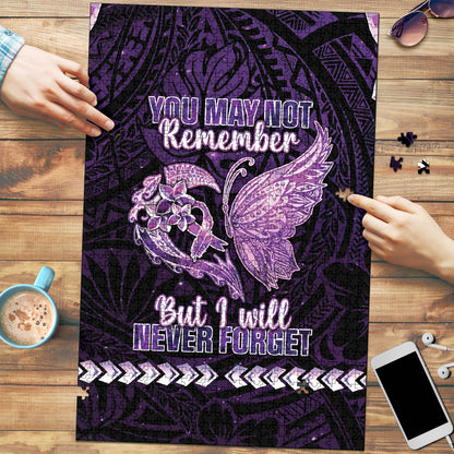 Alzheimer Support Puzzle You May Not Remember But I Will Never Forget