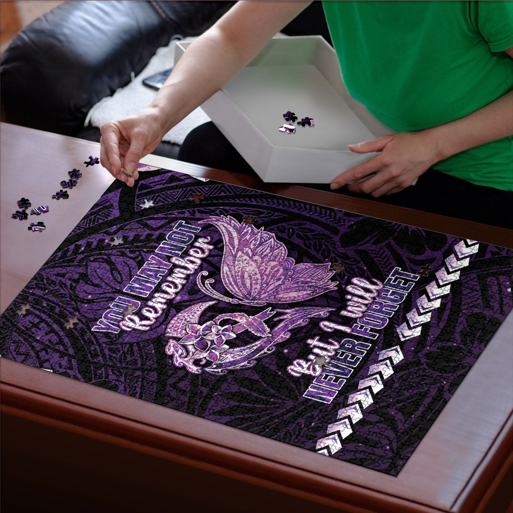 Alzheimer Support Puzzle You May Not Remember But I Will Never Forget