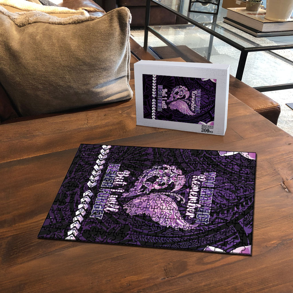 Alzheimer Support Puzzle You May Not Remember But I Will Never Forget