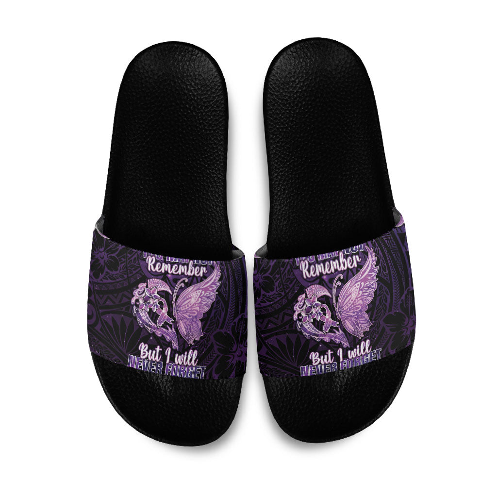 Alzheimer Support Slide Sandals You May Not Remember But I Will Never Forget