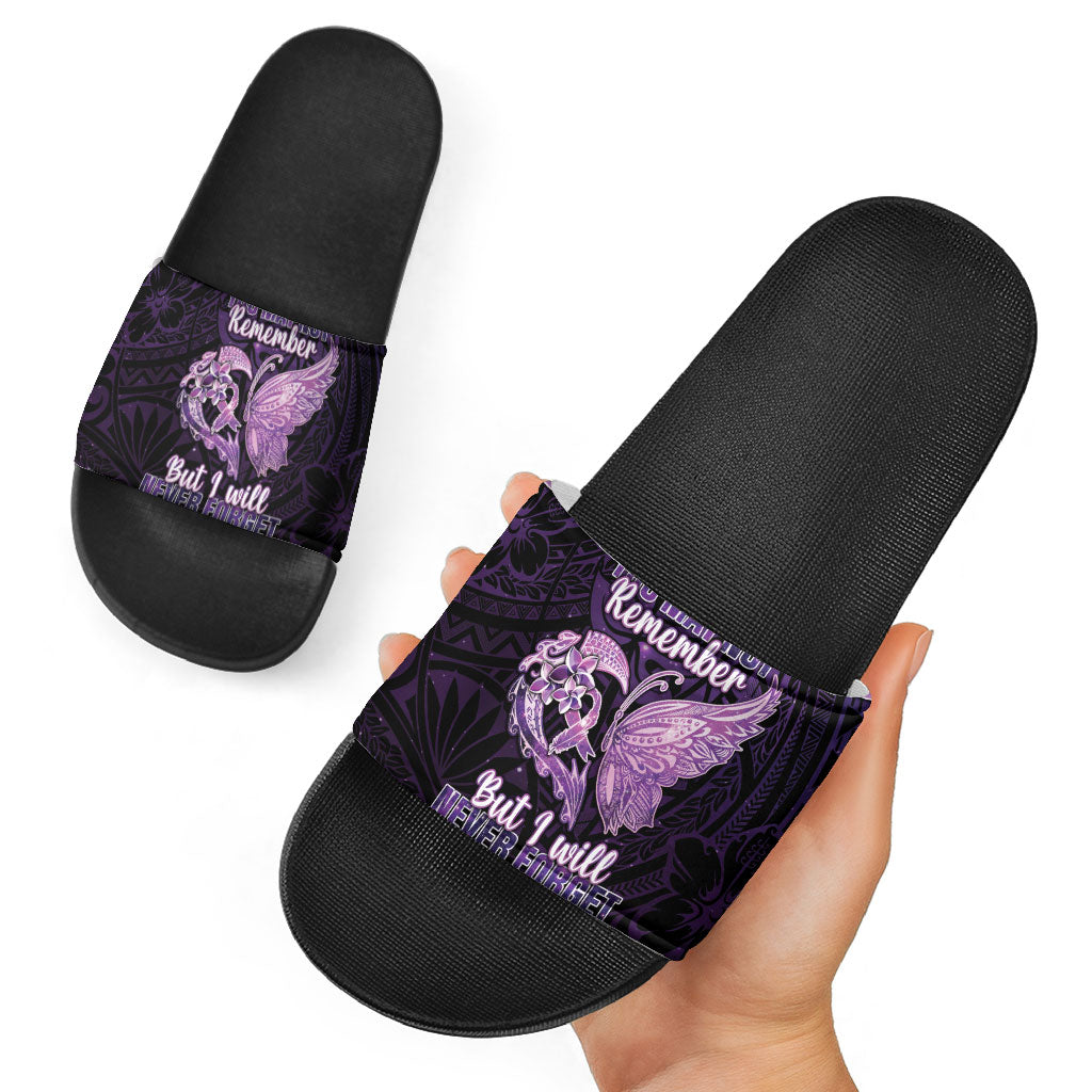 Alzheimer Support Slide Sandals You May Not Remember But I Will Never Forget