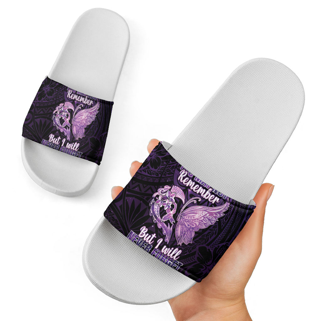 Alzheimer Support Slide Sandals You May Not Remember But I Will Never Forget