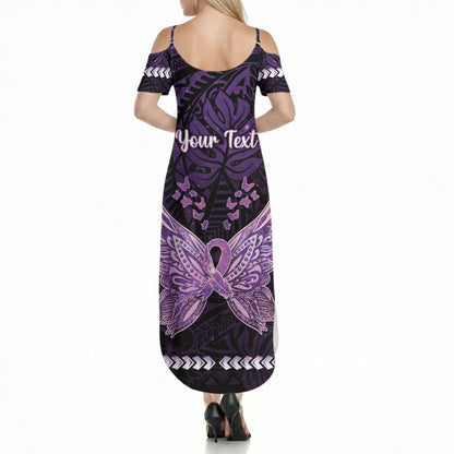 Personalised Alzheimer Support Summer Maxi Dress You May Not Remember But I Will Never Forget