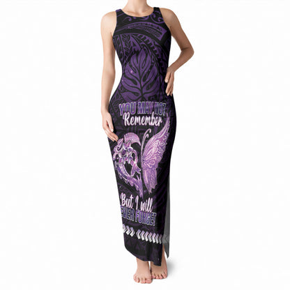 Personalised Alzheimer Support Tank Maxi Dress You May Not Remember But I Will Never Forget