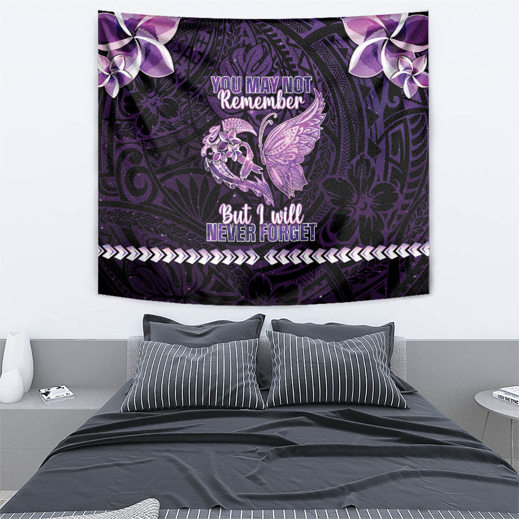 Alzheimer Support Tapestry You May Not Remember But I Will Never Forget