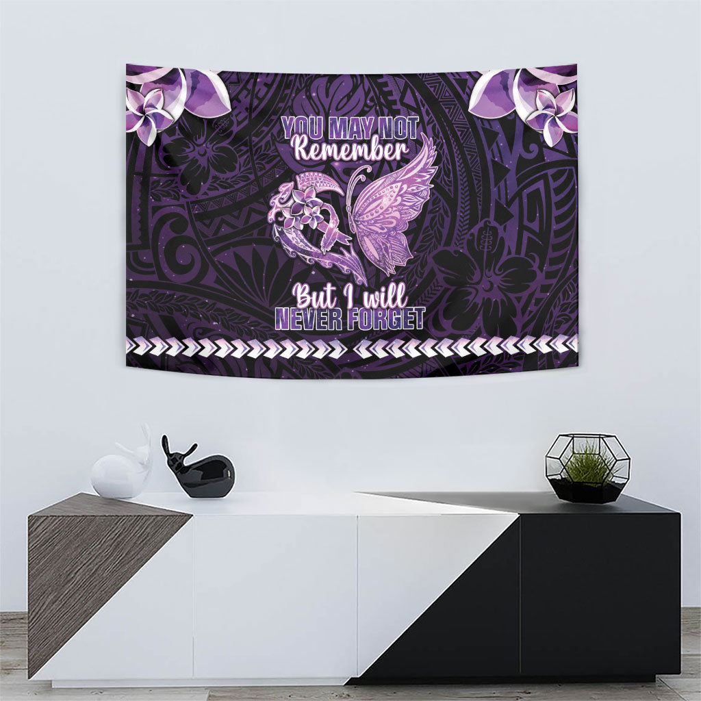 Alzheimer Support Tapestry You May Not Remember But I Will Never Forget