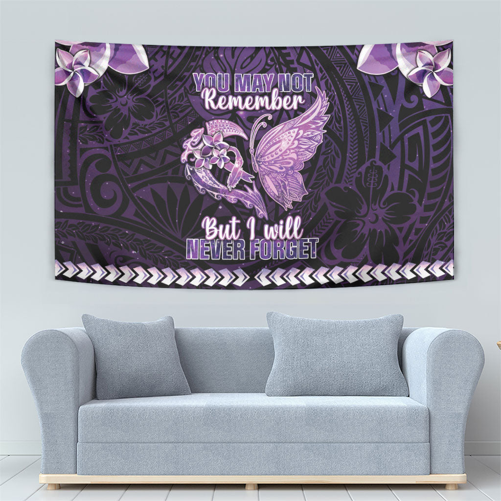 Alzheimer Support Tapestry You May Not Remember But I Will Never Forget