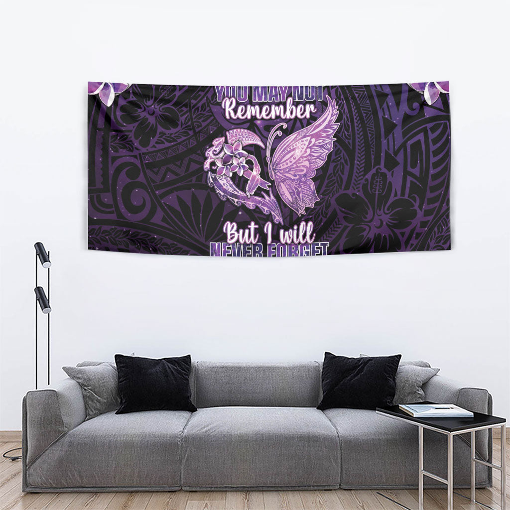 Alzheimer Support Tapestry You May Not Remember But I Will Never Forget