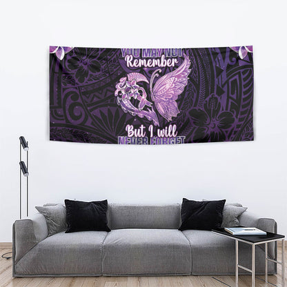 Alzheimer Support Tapestry You May Not Remember But I Will Never Forget