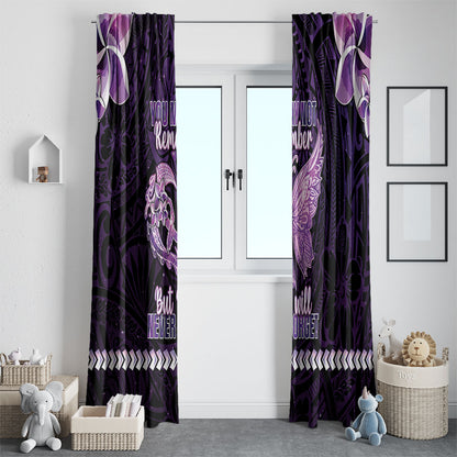 Alzheimer Support Window Curtain You May Not Remember But I Will Never Forget