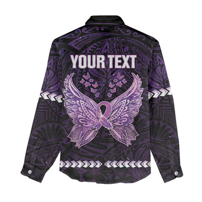 Personalised Alzheimer Support Women Casual Shirt You May Not Remember But I Will Never Forget