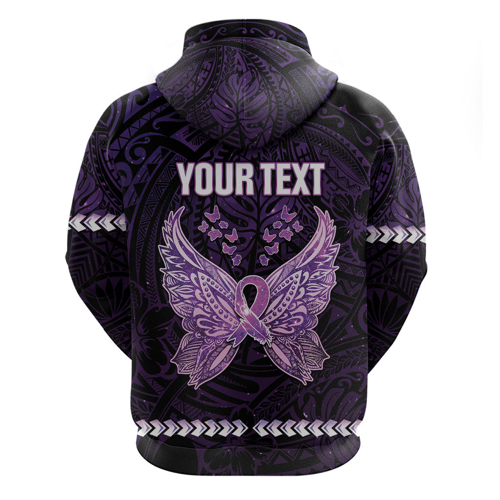 Personalised Alzheimer Support Zip Hoodie You May Not Remember But I Will Never Forget
