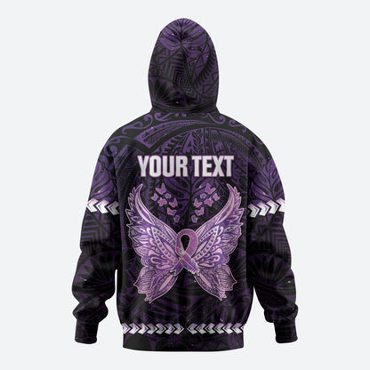 Personalised Alzheimer Support Zip Hoodie You May Not Remember But I Will Never Forget