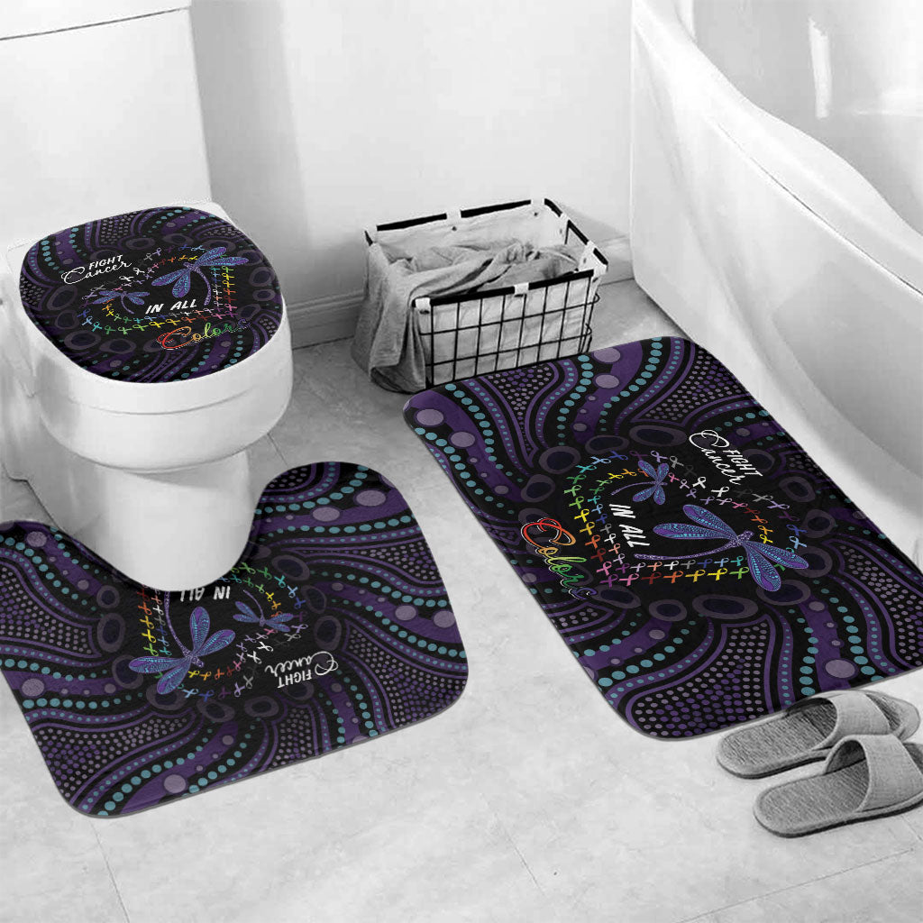 Fight Cancer In All Colors Australia Indigenous Bathroom Set Dragonflies Aboriginal Art