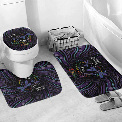 Fight Cancer In All Colors Australia Indigenous Bathroom Set Dragonflies Aboriginal Art
