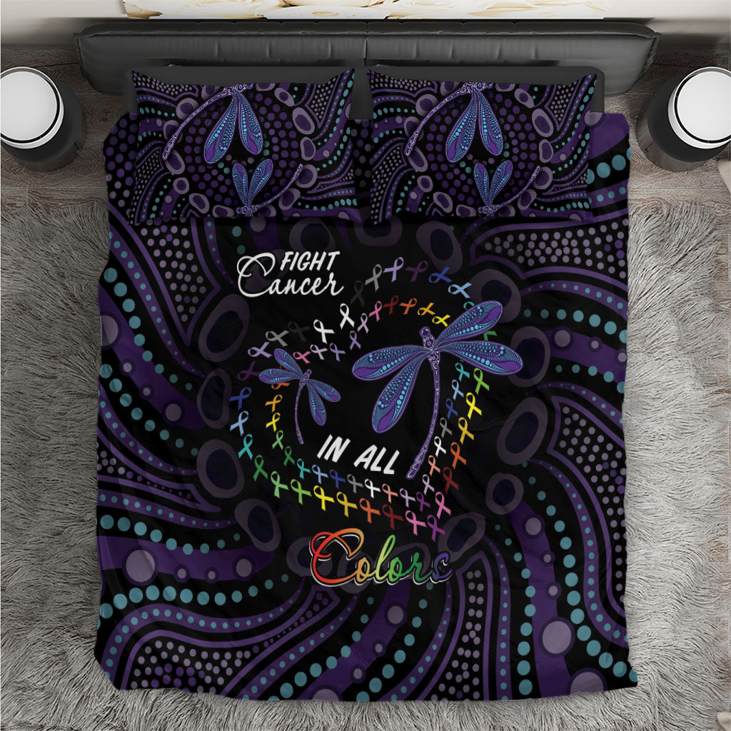 Fight Cancer In All Colors Australia Indigenous Bedding Set Dragonflies Aboriginal Art