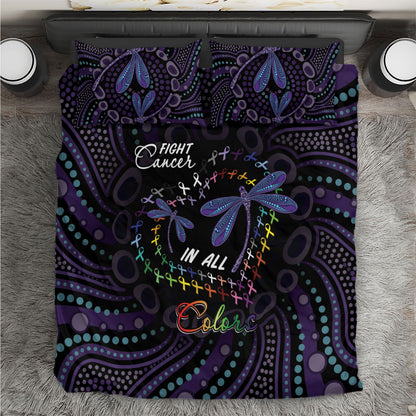 Fight Cancer In All Colors Australia Indigenous Bedding Set Dragonflies Aboriginal Art