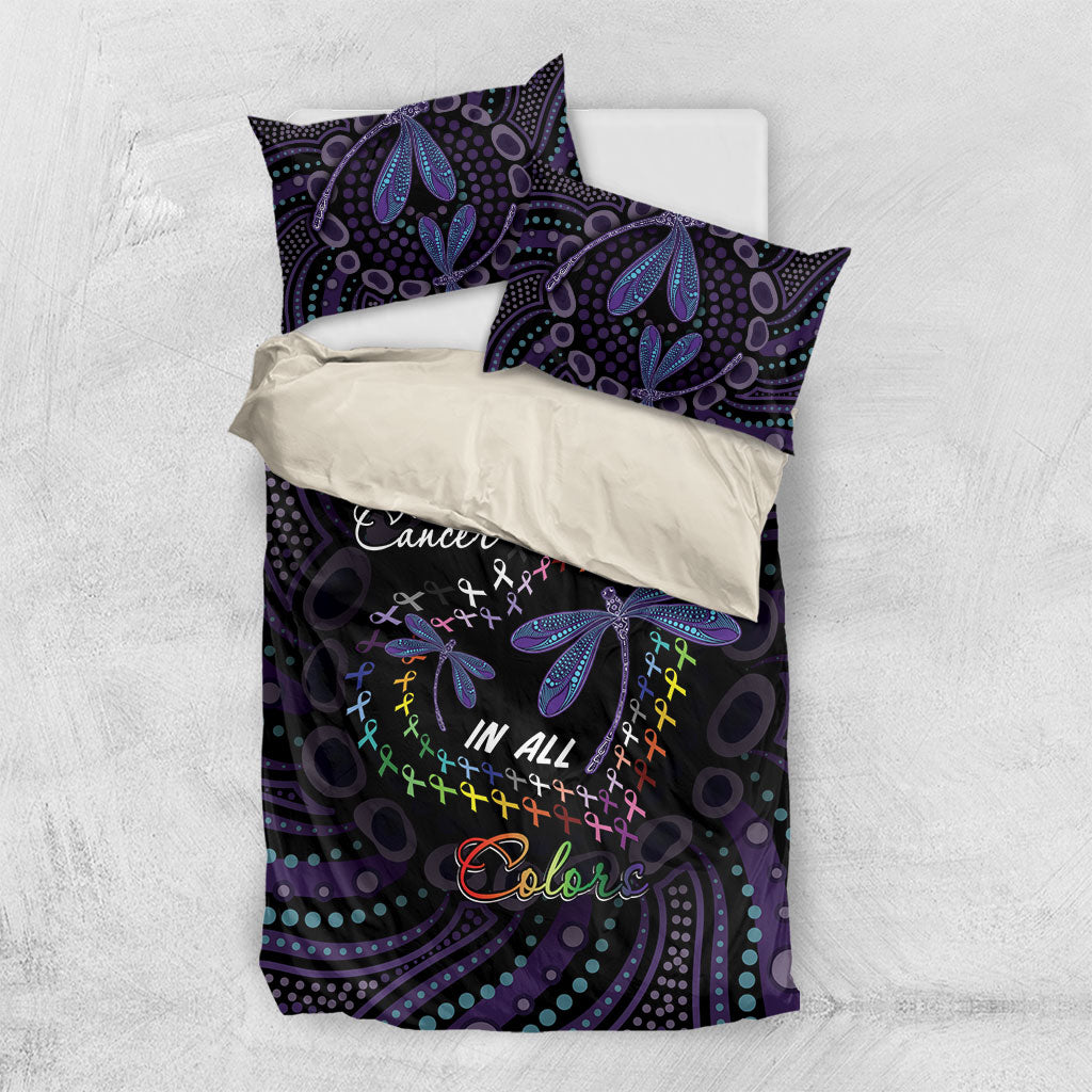 Fight Cancer In All Colors Australia Indigenous Bedding Set Dragonflies Aboriginal Art