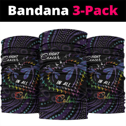 Fight Cancer In All Colors Australia Indigenous Neck Gaiter Dragonflies Aboriginal Art