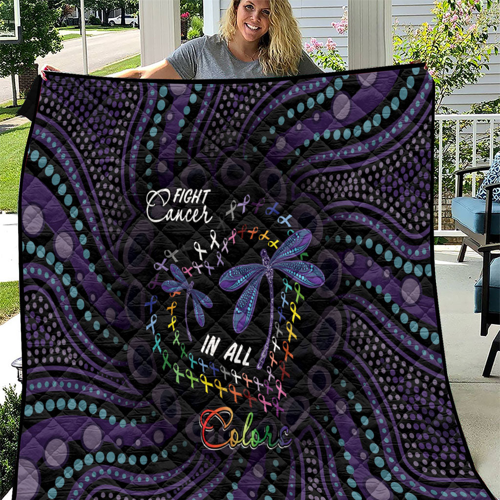 Fight Cancer In All Colors Australia Indigenous Quilt Dragonflies Aboriginal Art