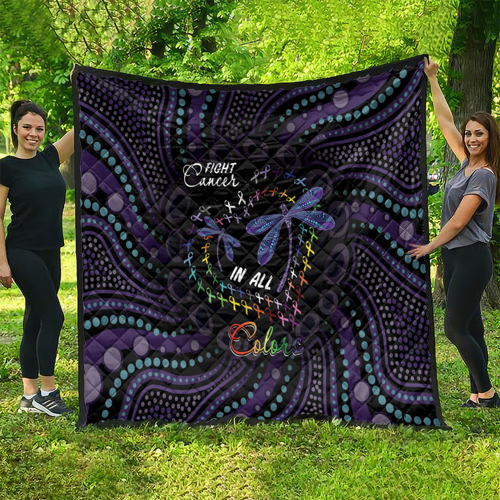 Fight Cancer In All Colors Australia Indigenous Quilt Dragonflies Aboriginal Art