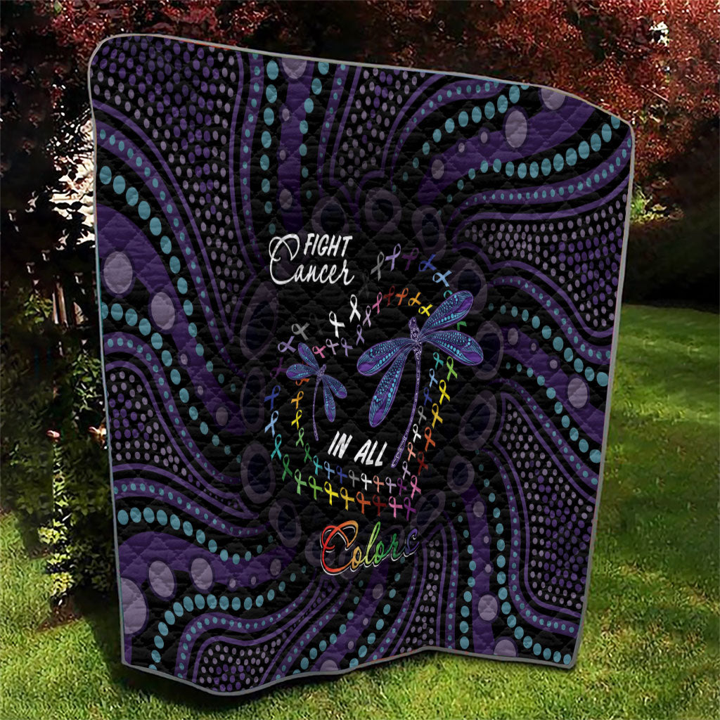 Fight Cancer In All Colors Australia Indigenous Quilt Dragonflies Aboriginal Art