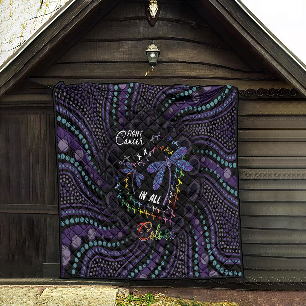 Fight Cancer In All Colors Australia Indigenous Quilt Dragonflies Aboriginal Art