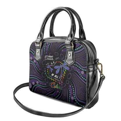 Fight Cancer In All Colors Australia Indigenous Shoulder Handbag Dragonflies Aboriginal Art