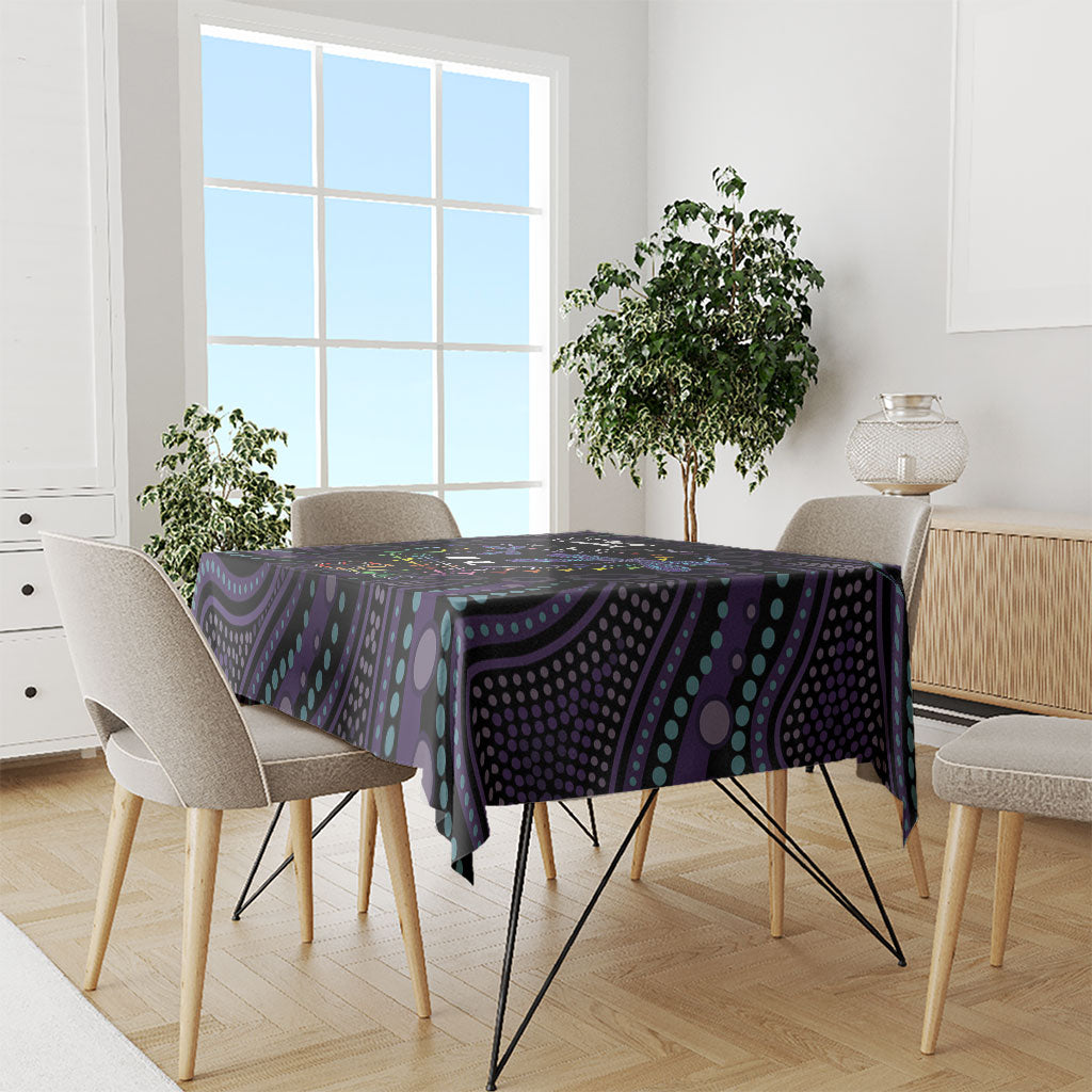 Fight Cancer In All Colors Australia Indigenous Tablecloth Dragonflies Aboriginal Art