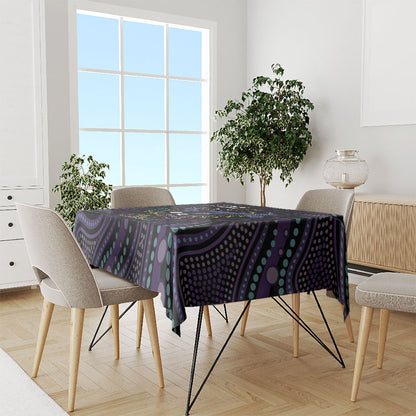 Fight Cancer In All Colors Australia Indigenous Tablecloth Dragonflies Aboriginal Art