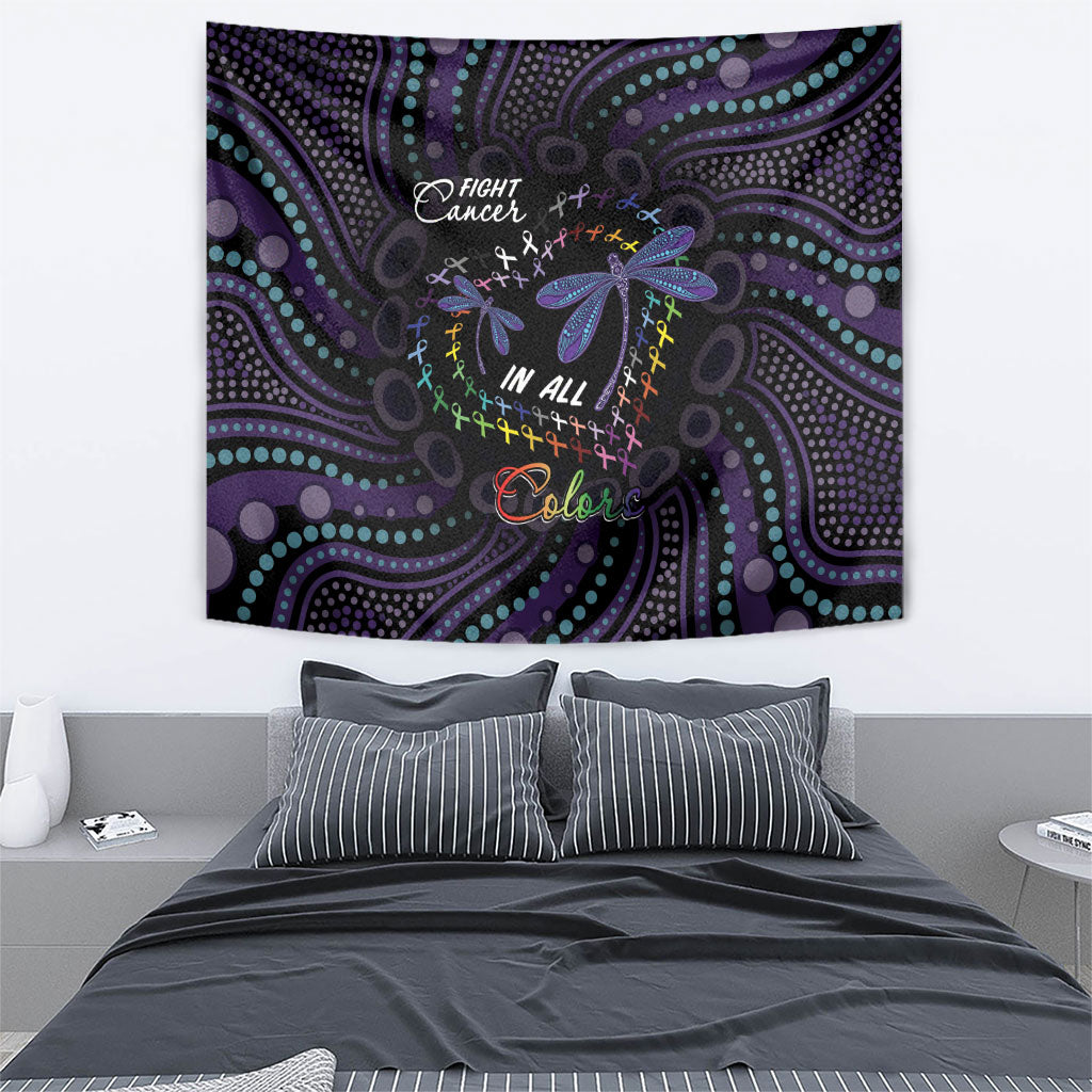 Fight Cancer In All Colors Australia Indigenous Tapestry Dragonflies Aboriginal Art