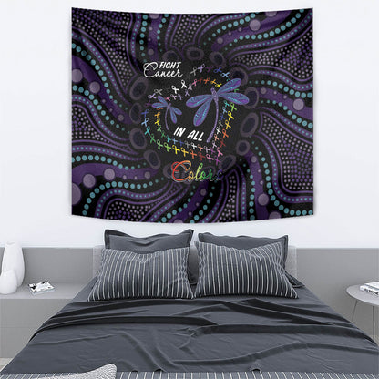 Fight Cancer In All Colors Australia Indigenous Tapestry Dragonflies Aboriginal Art