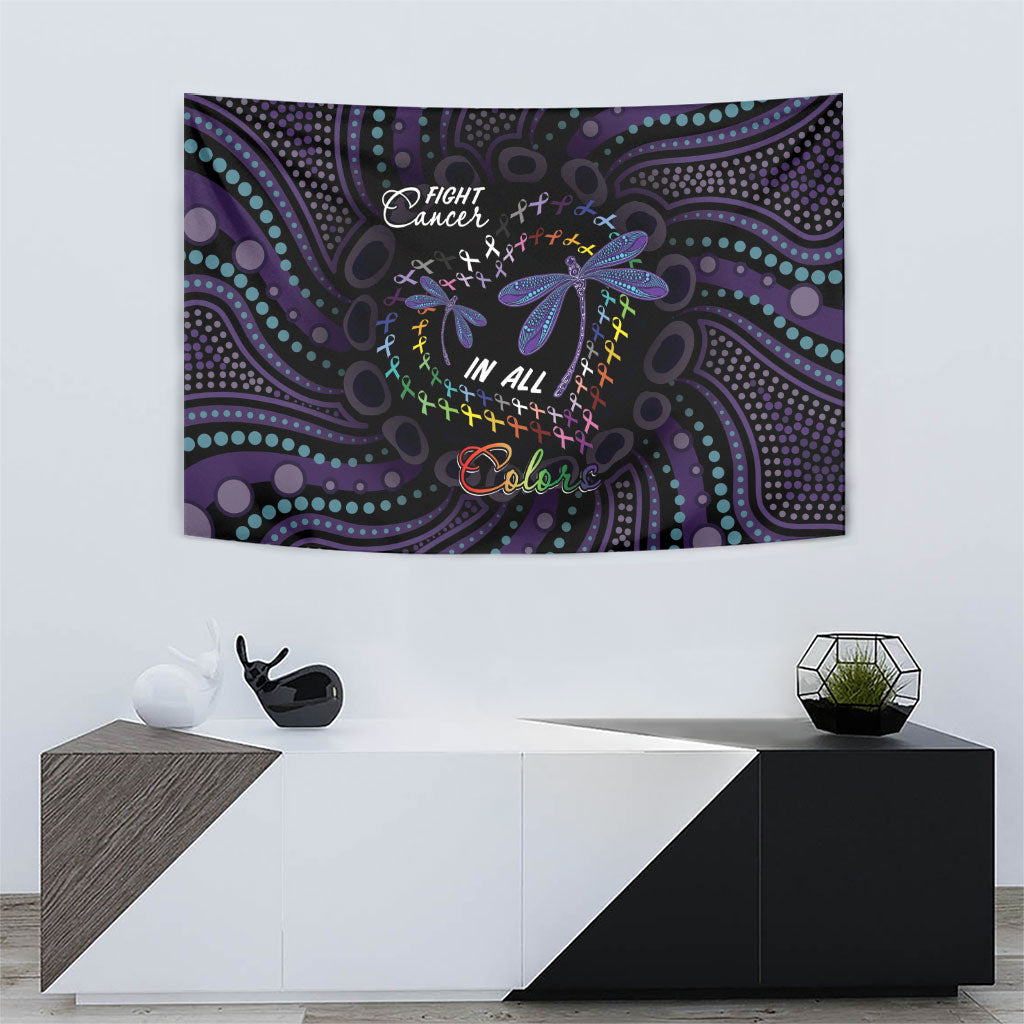 Fight Cancer In All Colors Australia Indigenous Tapestry Dragonflies Aboriginal Art